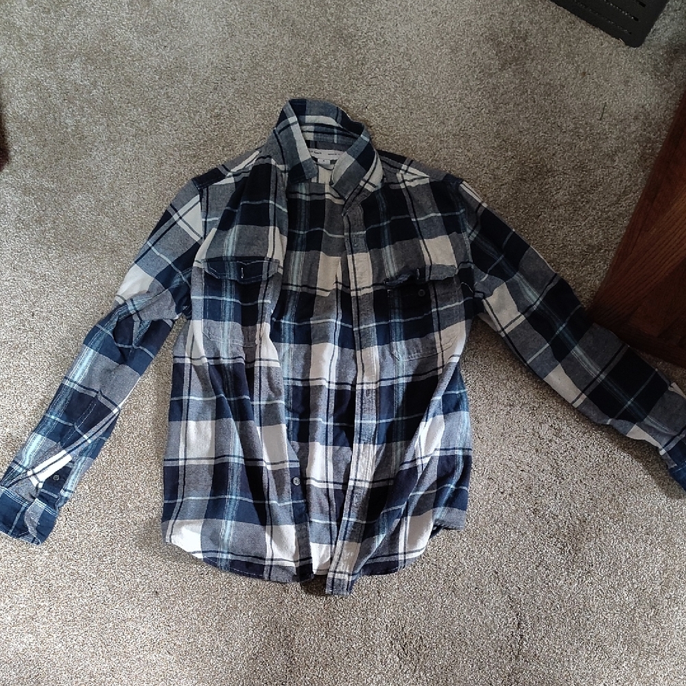 Blue Old Navy Flannel